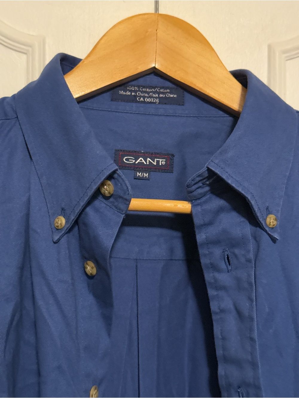 Gant Men's Button-Down Shirt in Navy Blue